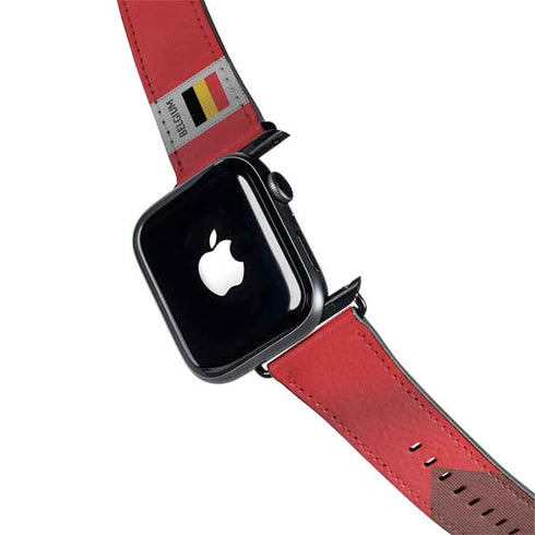 Belgium Soccer Flag Apple Watch Band 42-44mm
