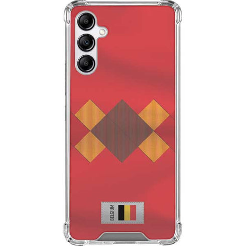 Belgium Soccer Flag Galaxy A14 5G Clear Case