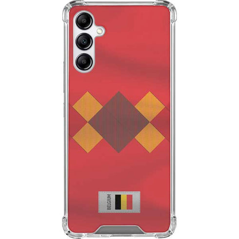 Belgium Soccer Flag Galaxy A15 5G Clear Case