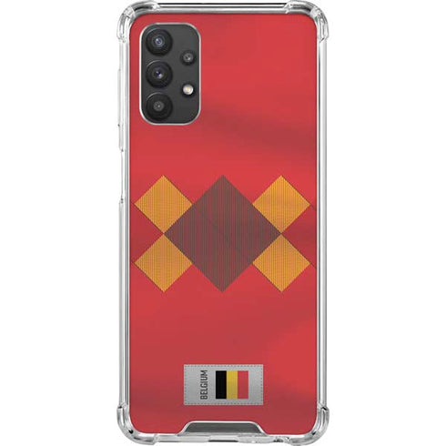 Belgium Soccer Flag Galaxy A32 5G Clear Case