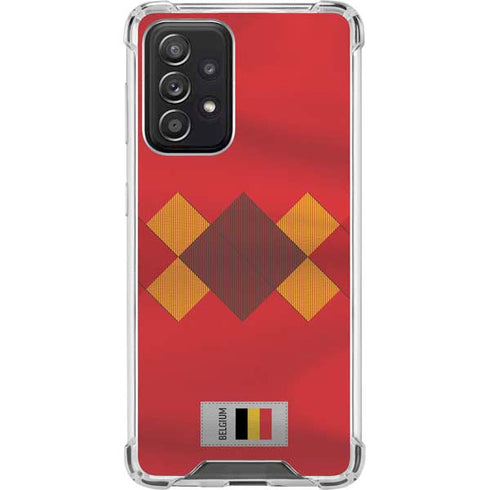 Belgium Soccer Flag Galaxy A52 5G Clear Case