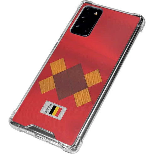 Belgium Soccer Flag Galaxy Note20 5G Clear Case