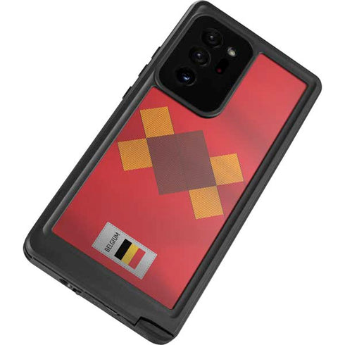Belgium Soccer Flag Galaxy Note20 Ultra 5G Waterproof Case