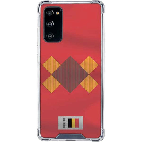Belgium Soccer Flag Galaxy S20 FE Clear Case