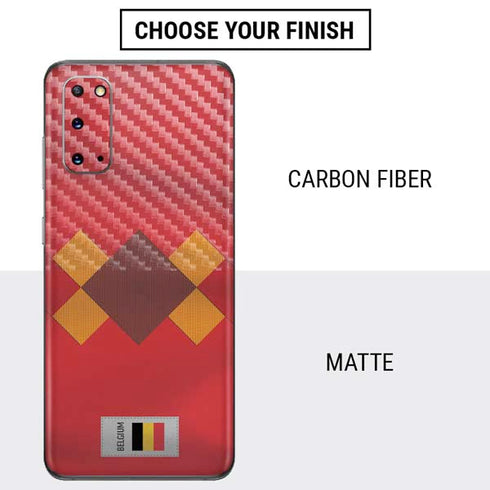 Belgium Soccer Flag Galaxy S20 Skin