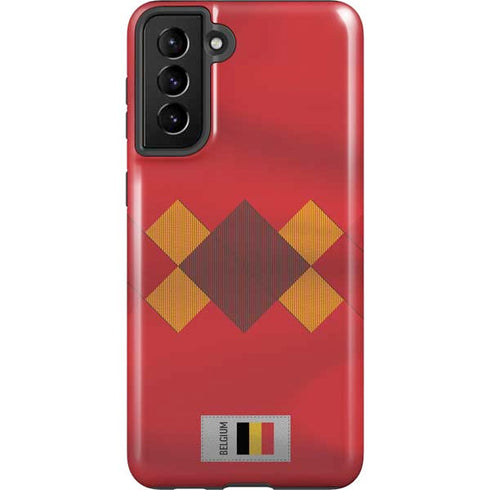 Belgium Soccer Flag Galaxy S21 FE Pro Case