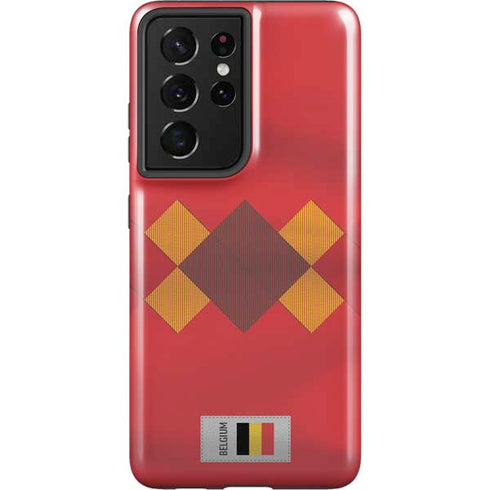 Belgium Soccer Flag Galaxy S21 Ultra 5G Pro Case
