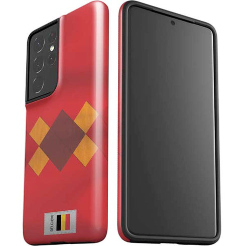 Belgium Soccer Flag Galaxy S21 Ultra 5G Pro Case