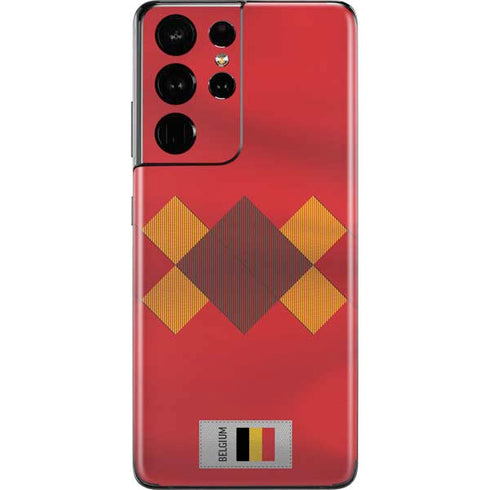 Belgium Soccer Flag Galaxy S21 Ultra 5G Skin