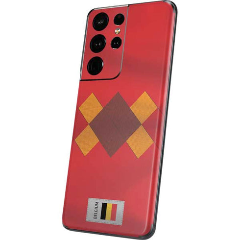 Belgium Soccer Flag Galaxy S21 Ultra 5G Skin