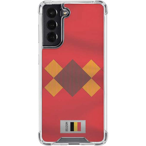 Belgium Soccer Flag Galaxy S22 Clear Case