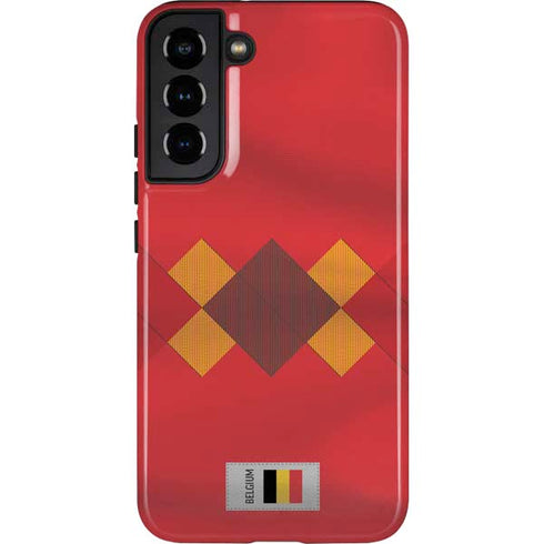 Belgium Soccer Flag Galaxy S22 Plus Pro Case