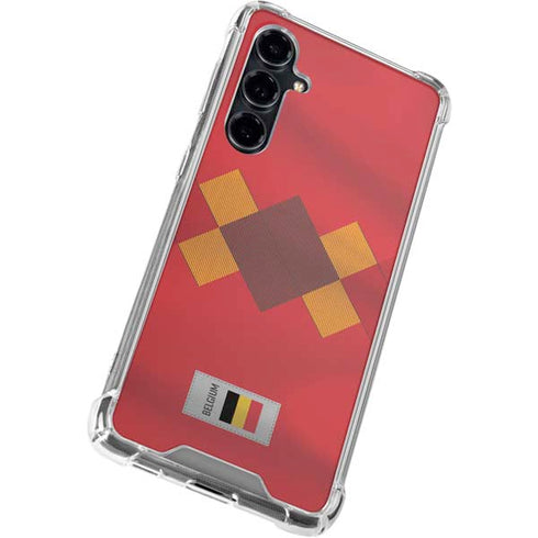 Belgium Soccer Flag Galaxy S23 FE Clear Case