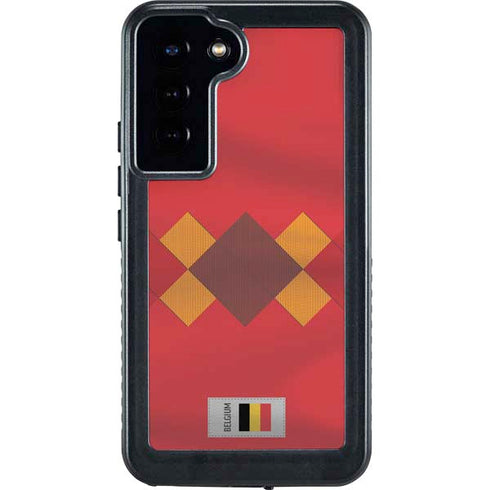 Belgium Soccer Flag Galaxy S23 Plus Waterproof Case