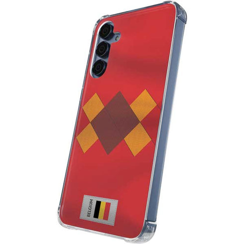 Belgium Soccer Flag Galaxy S24 Clear Case