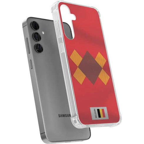 Belgium Soccer Flag Galaxy S24 Plus Clear Case