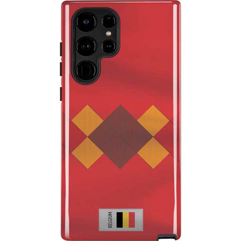 Belgium Soccer Flag Galaxy S24 Ultra Impact Case
