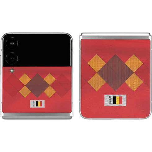 Belgium Soccer Flag Galaxy Z Flip4 5G Skin