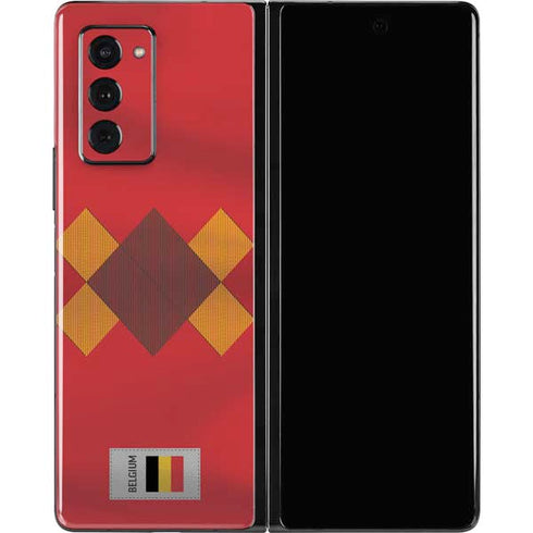 Belgium Soccer Flag Galaxy Z Fold2 5G Skin