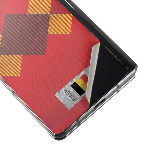 Belgium Soccer Flag Galaxy Z Fold2 5G Skin