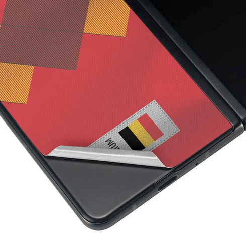 Belgium Soccer Flag Galaxy Z Fold3 5G Skin