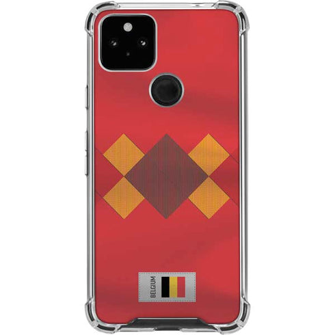Belgium Soccer Flag Google Pixel 4a 5G Clear Case