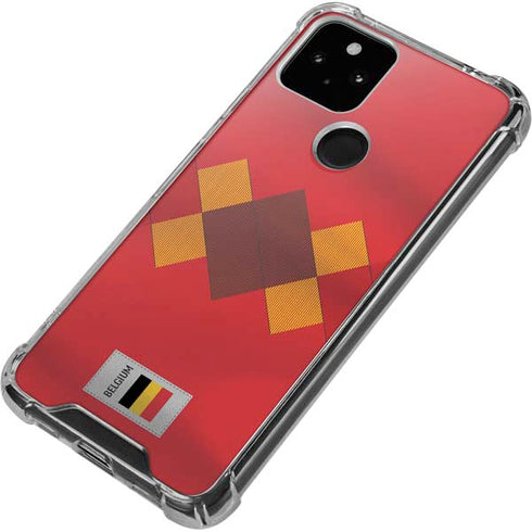 Belgium Soccer Flag Google Pixel 4a 5G Clear Case
