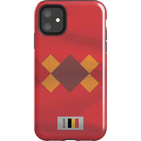 Belgium Soccer Flag iPhone 11 Impact Case