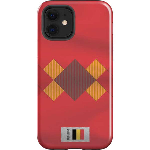 Belgium Soccer Flag iPhone 12 Impact Case