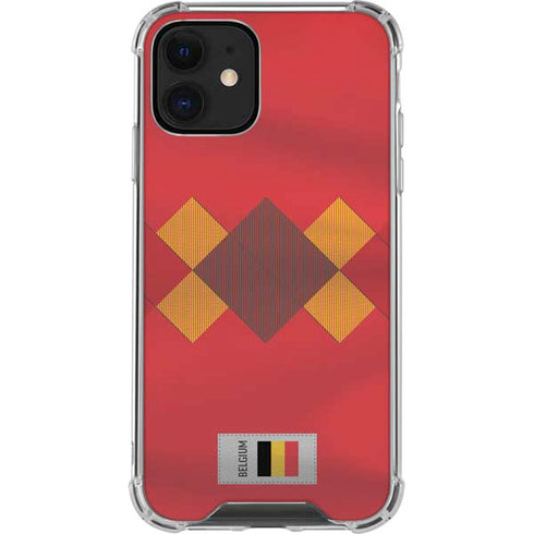 Belgium Soccer Flag iPhone 12 Mini Clear Case