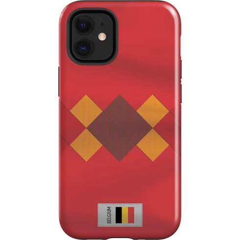Belgium Soccer Flag iPhone 12 Mini Impact Case
