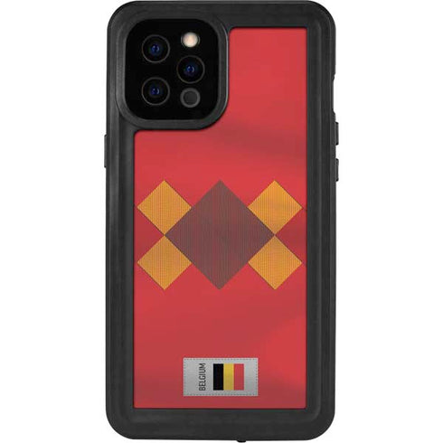 Belgium Soccer Flag iPhone 12 Pro Max Waterproof Case