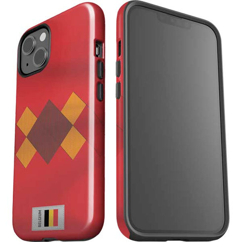 Belgium Soccer Flag iPhone 15 Impact Case