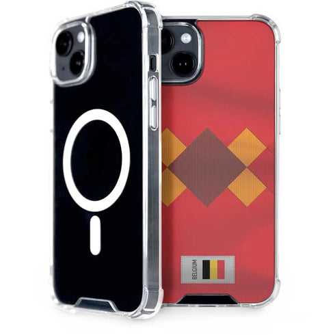 Belgium Soccer Flag iPhone 14 Plus MagSafe Case