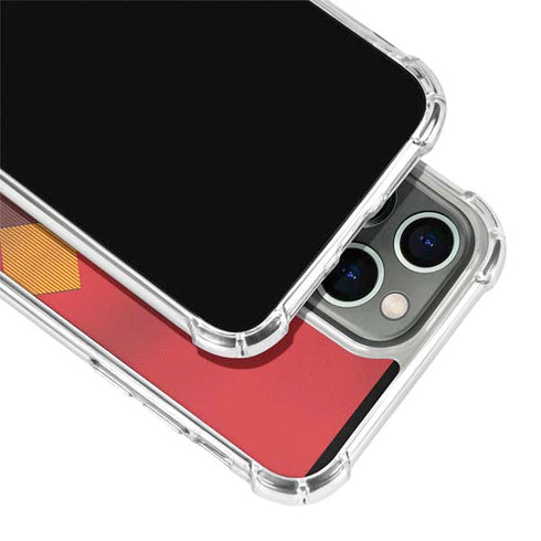 Belgium Soccer Flag iPhone 15 Pro Max Clear Case