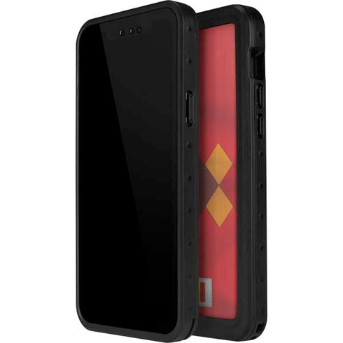 Belgium Soccer Flag iPhone 14 Pro Max Waterproof Case