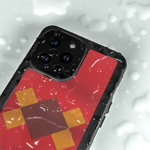 Belgium Soccer Flag iPhone 14 Pro Waterproof Case