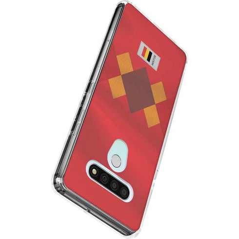 Belgium Soccer Flag LG Stylo 6 Clear Case