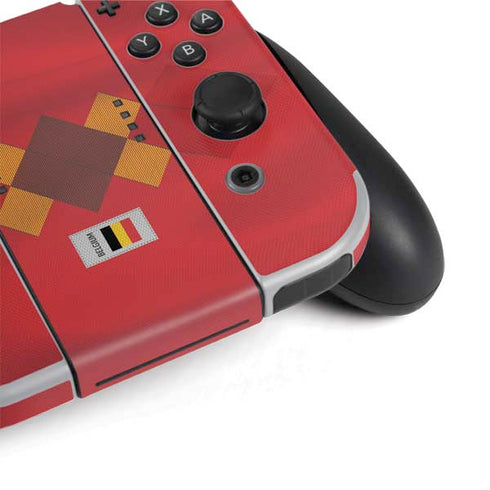 Belgium Soccer Flag Nintendo Switch OLED (2021) Skin