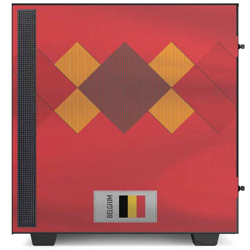 Belgium Soccer Flag NZXT H510 Compact ATX Mid-Tower Case Skin