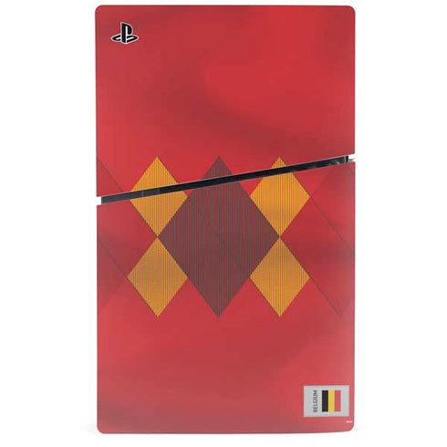 Belgium Soccer Flag PS5 Slim Disk Bundle Skin