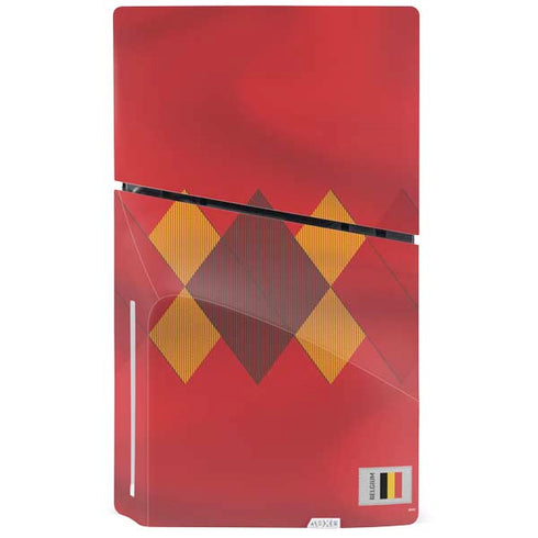 Belgium Soccer Flag PS5 Slim Disk Console Skin