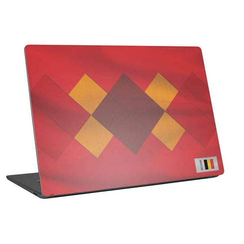Belgium Soccer Flag Universal Laptop 16in (13 x 9.4in) Skin