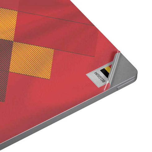 Belgium Soccer Flag Universal Laptop 17in (13.8 x 10in) Skin