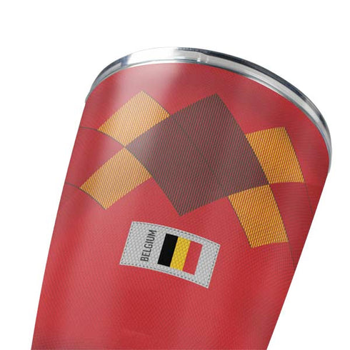 Belgium Soccer Flag Yeti 20oz Tumbler Skin