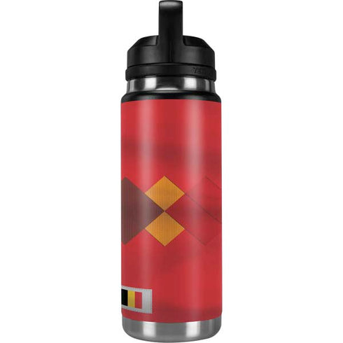 Belgium Soccer Flag YETI Rambler 26oz Bottle Skin