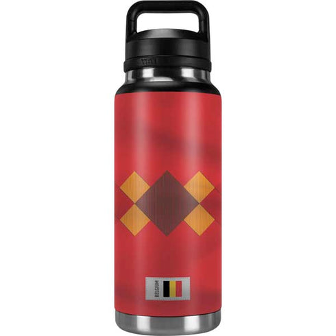 Belgium Soccer Flag YETI Rambler 36oz Bottle Skin
