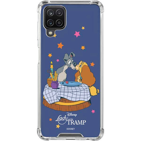 Disney Lady & The Tramp Bella Notte Galaxy A12 Clear Case
