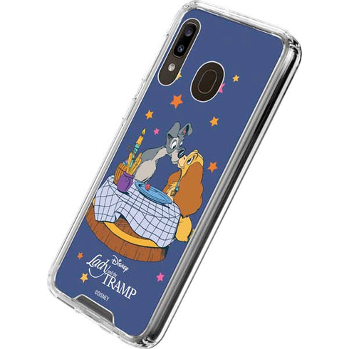 Disney Lady & The Tramp Bella Notte Galaxy A30 Clear Case