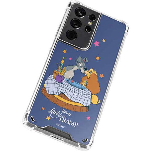 Disney Lady & The Tramp Bella Notte Galaxy S21 Ultra 5G Clear Case